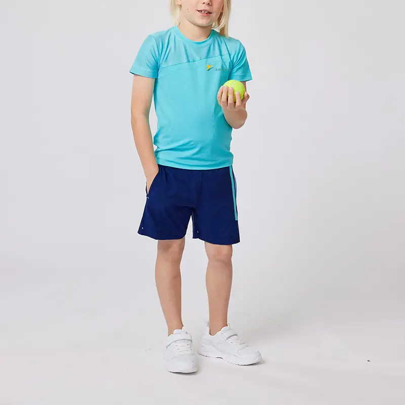 Junior Gym Shorts Sleeve Custom Logo Dry Fit Sports T Shirts