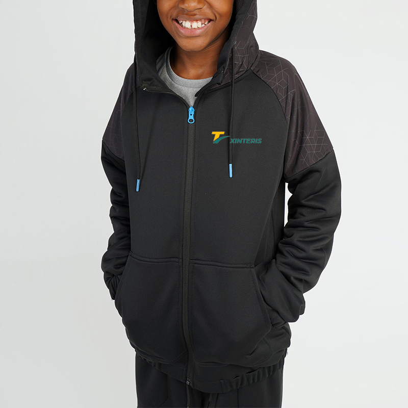 High Quality Two Pieces Set Full Zip Up Gym Sports Tracksuits For Kids