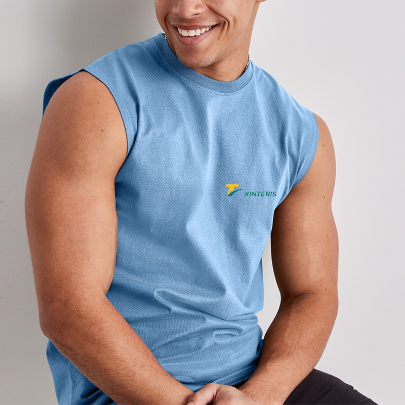 Men Muscle Tank Top Embroidery Logo Blank Gym Singlets