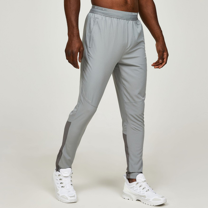 Hot Sale Wholesale Elastic Waistband Fashion Spliced Custom Design Slim Fit Jogger Pants Men