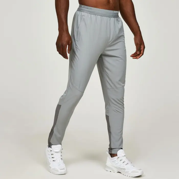 Hot Sale Wholesale Elastic Waistband Fashion Spliced Custom Design Slim Fit Jogger Pants Men (6)hx6