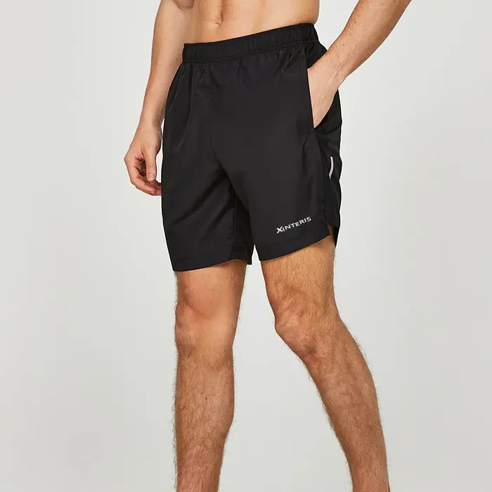 Wholesale Custom Logo Printing Polyester Spandex Woven Workout Shorts Men