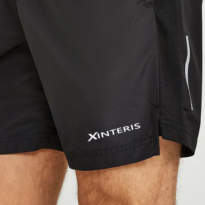 Wholesale Custom Logo Printing Polyester Spandex Woven Workout Shorts Men