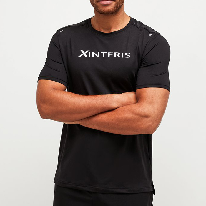 China Supplier Pro Club Customized Organic Cotton Black Gym T Shirt Men