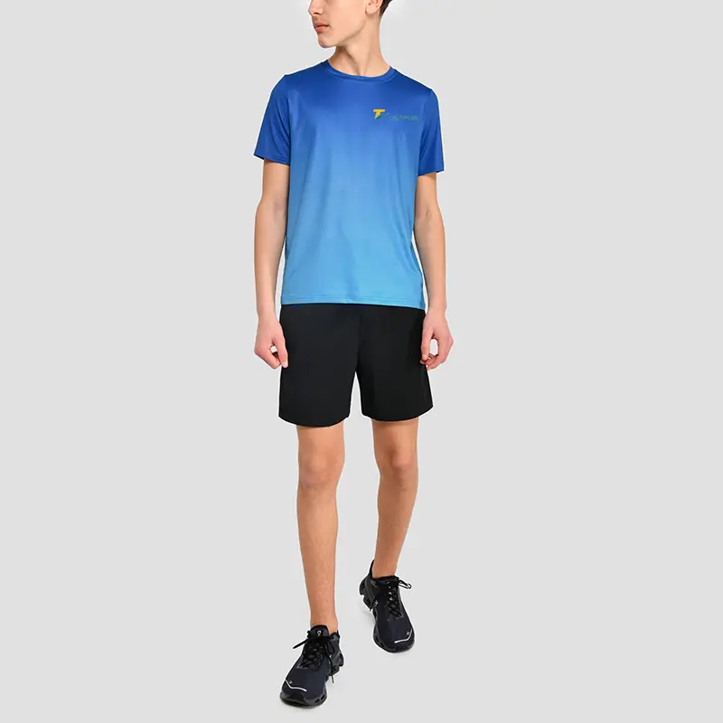 OEM Sublimation Printing Shorts Sleeve Junior Gym T Shirts