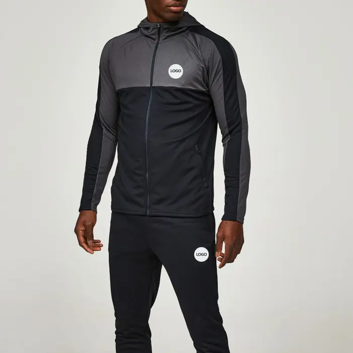 Oem Sportswear Manufacturer Wholesale Slim Fit Cotton Polyester Men Tracksuits