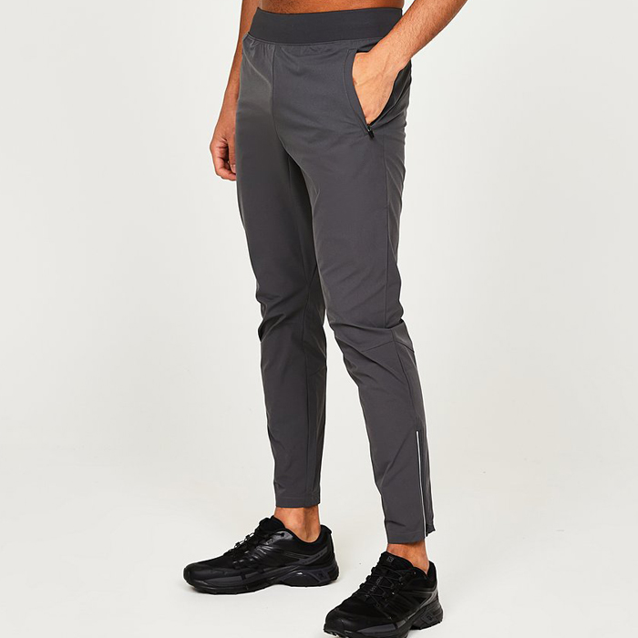 Wholesale Custom Polyester Spandex Joggers Men Slim Fit Cargo Pants With Zipped Bottoms