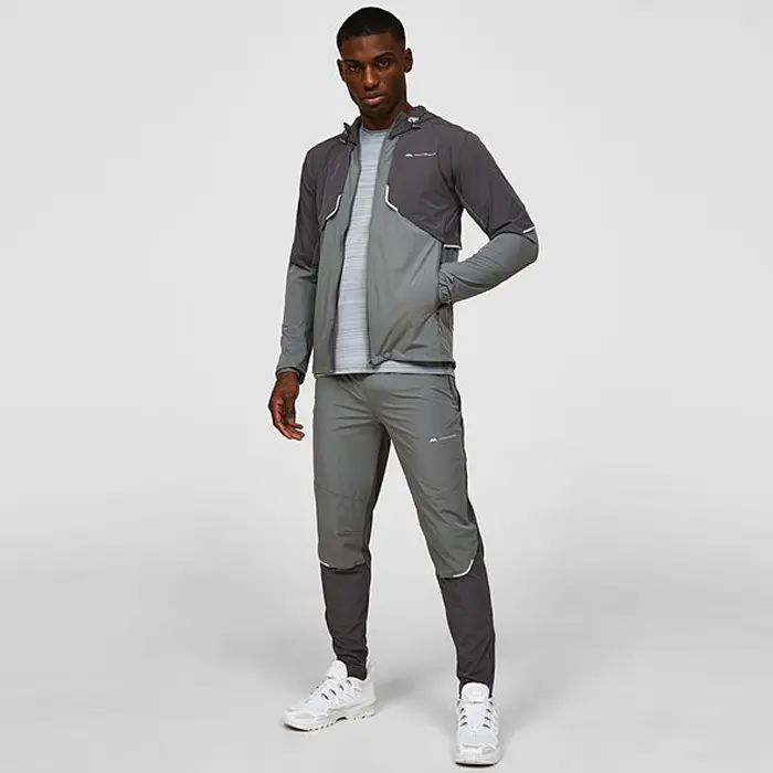 Top Quality Custom Reflective Stripe Zip Up Jackets Men Fashion Workout Tracksuits