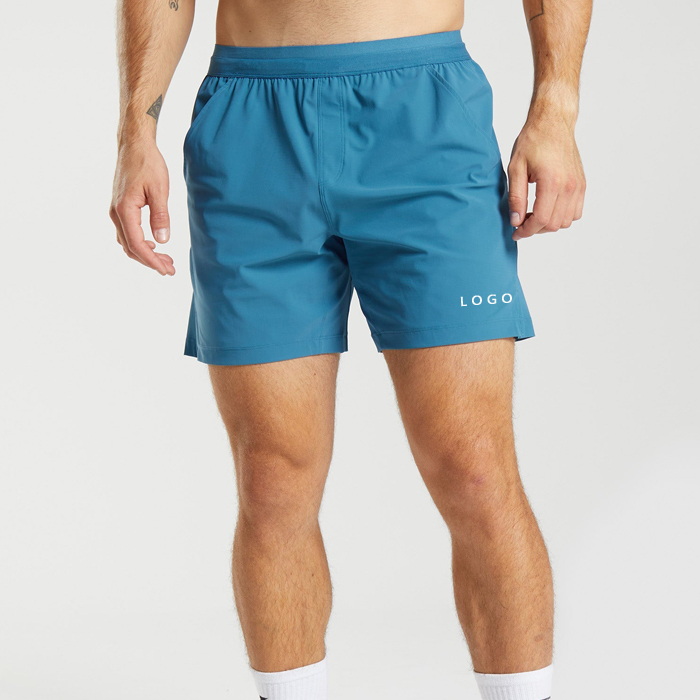 Summer High Quality Elastic Band Nylon Spandex Men Sweat Gym Shorts