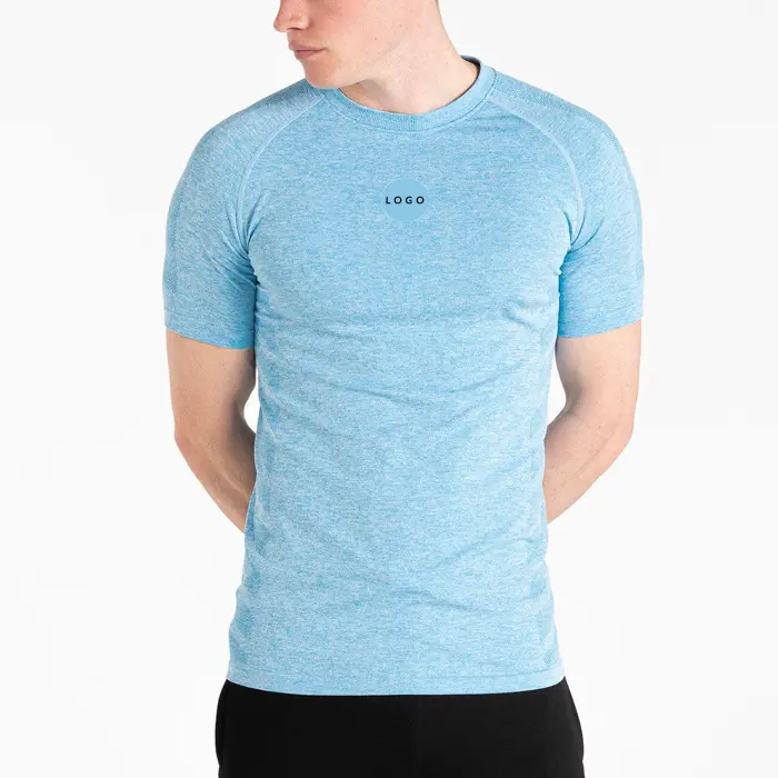 China Manufacturer OEM Logo Printing Seamless T Shirts Man