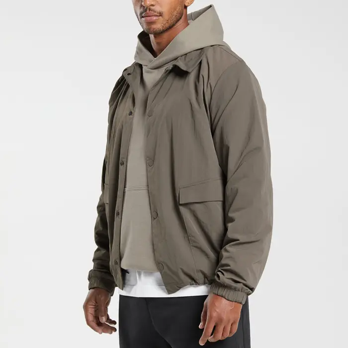 Latest Design Button Causal Wear Custom Fashion Men’S Lightweight Utility Jacket