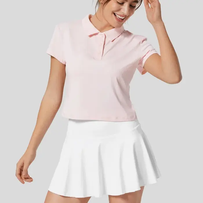 Wholesale Custom tennis wear high quality polyester pique fabric golf polo t shirts for women
