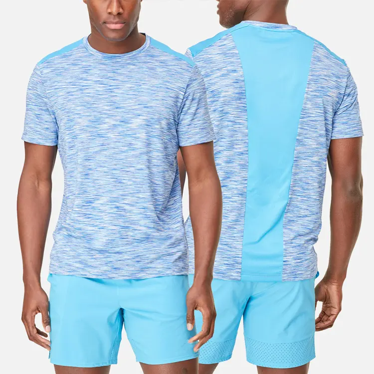 Wholesale High Quality Customized Breathable Mesh Polyester Men Gym T Shirts