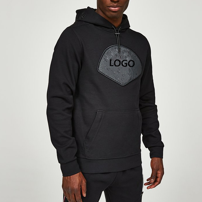Custom 3d Embroidered Logo Design Drawstring Heavy Weight Knitted Men Pullover Hoodies (5)usw