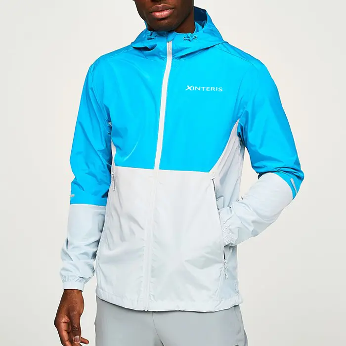 New Fashion Custom Branded Causal Sports Jackets Polyester Double Layer Hoodie For Men