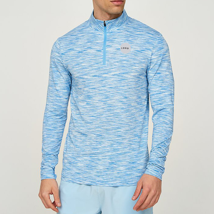 New Fashion Custom Sports Wear Men'S Workout Running Gym Quarter Zip Pullover