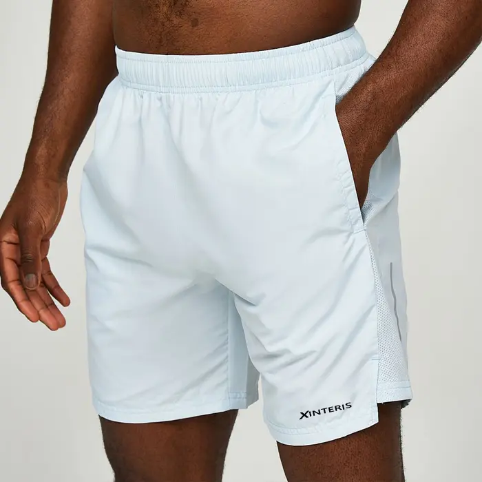 Wholesale Customized Mesh Striped Fitness Sports Shorts Men